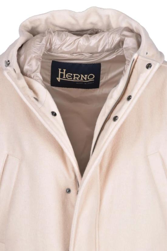  에르노 자켓 캐시미어 오버코트와 후드 - HERNO