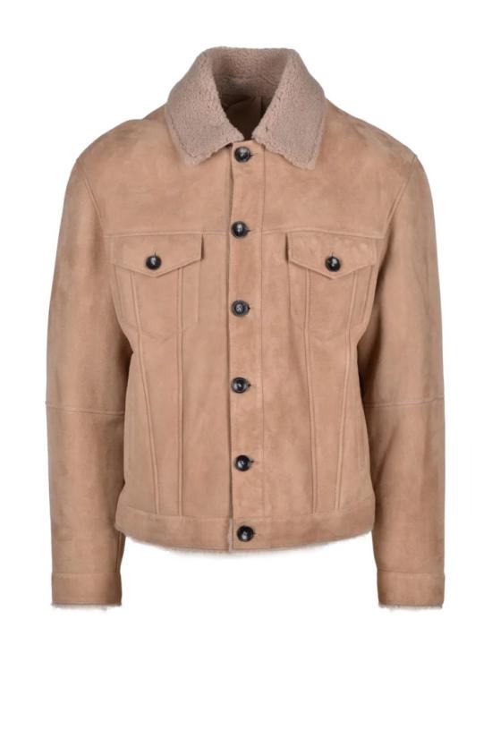  데사 자켓 스웨이드 재킷 - 핑크