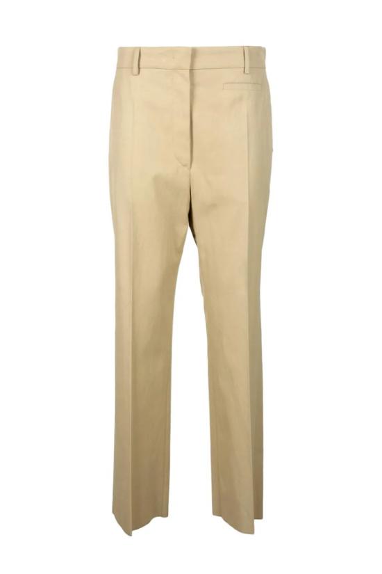 스포트막스 스트레이트 팬츠 비스코스 면 바지 - 베이지색