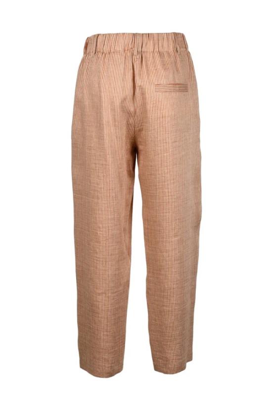  알리지 스트레이트 팬츠 린넨/폴리아미드 치노  - 레드/베이지 - ALYSI