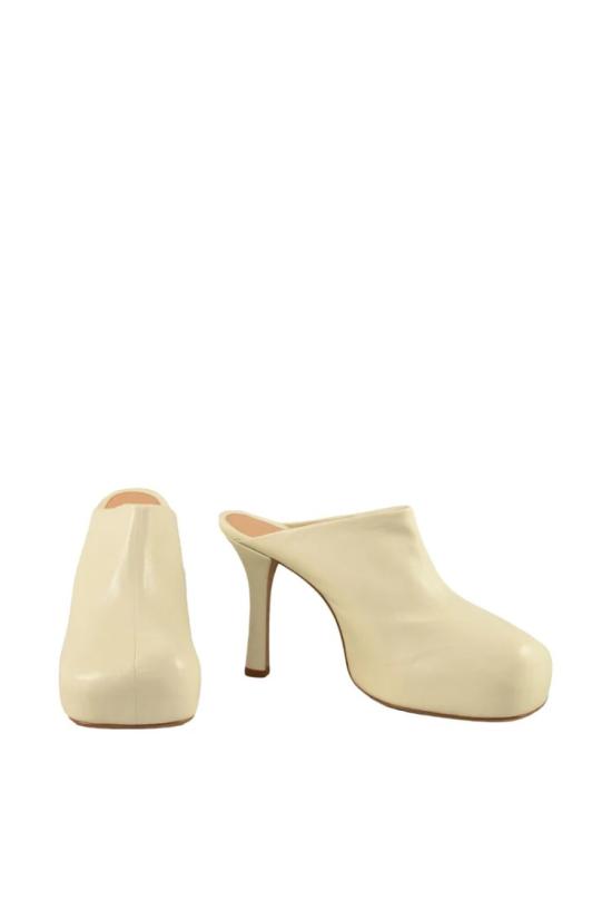  보테가베네타 뮬/슬리퍼 하이힐 뮬 - 크림색 - BOTTEGA VENETA