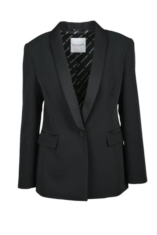  에르마노 피렌제 자켓 턱시도 재킷 - 블랙