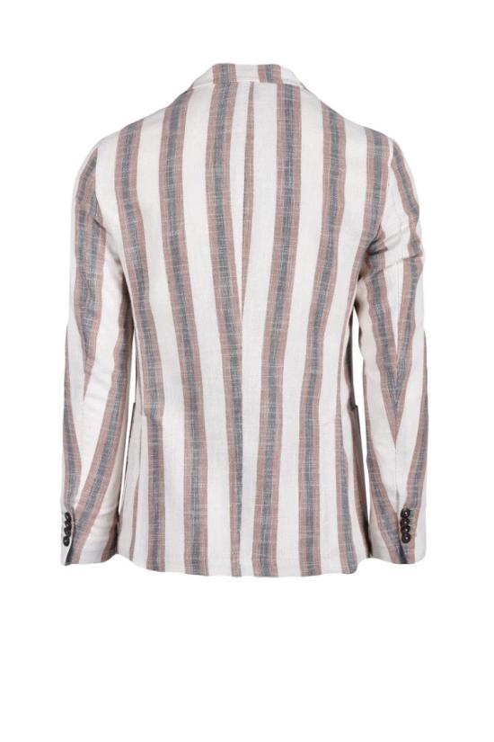  Laboratori Italiani 자켓 흰색과 파란색 세로 줄무늬 재킷 - OTHER BRANDS