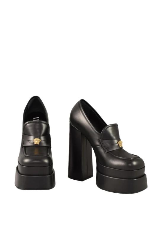  베르사체 힐/펌프스 가죽 펌프스 - 블랙 - VERSACE