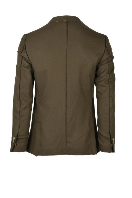  리지오 미리 자켓 더블 브레스트 재킷 - 밀리터리 그린 - MAURIZIO MIRI