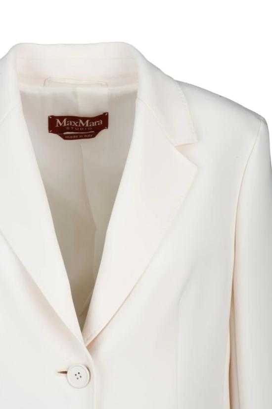  막스마라 자켓 린츠 라운드 재킷 - 화이트 - MAX MARA