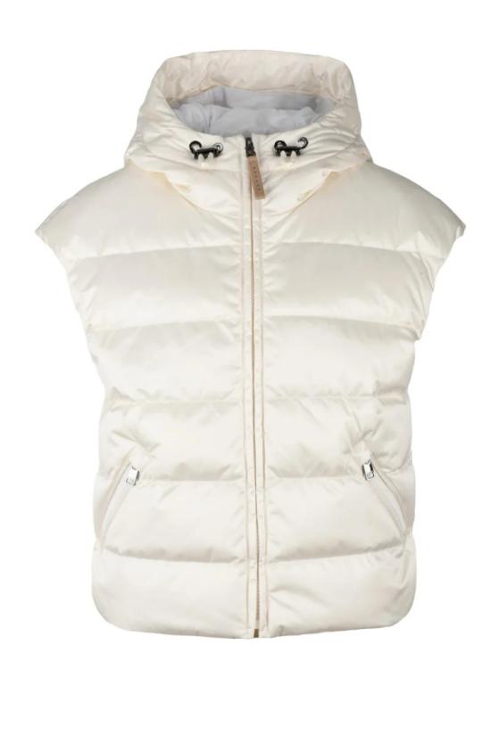  보그너 자켓 패딩 조끼 - 흰색