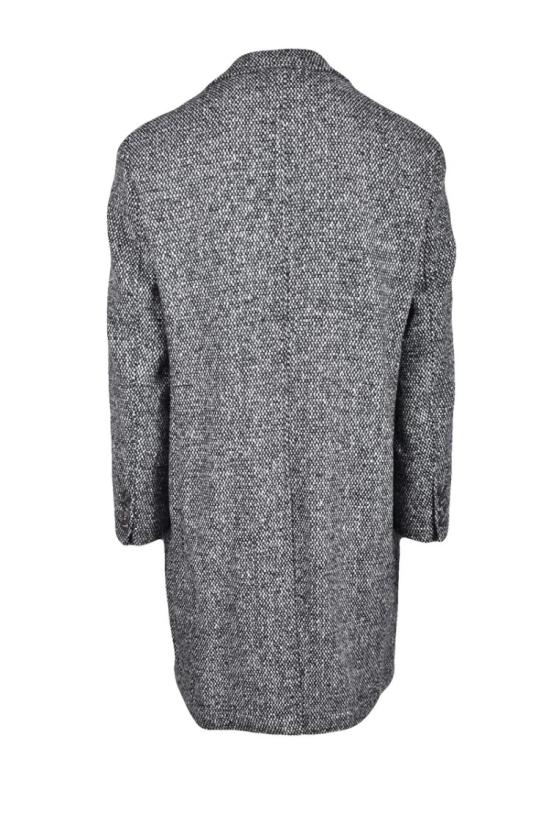  Giampaolo 자켓 버진 울 코트 - 블랙/그레이 - OTHER BRANDS