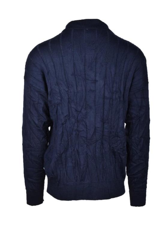  코버트 자켓 메리노 울 가디건 - 블루 - COVERT