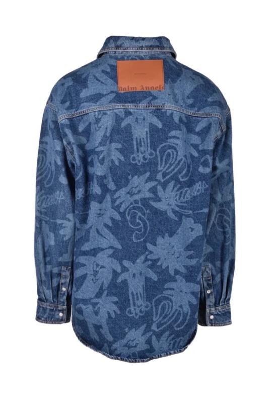  팜앤젤스 셔츠 면  - 파란색 - PALM ANGELS