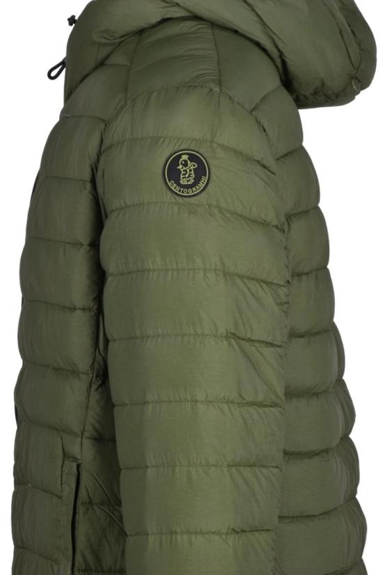  Centogrammi 자켓 나일론 다운 재킷 지퍼 클립 - 녹색 - OTHER BRANDS