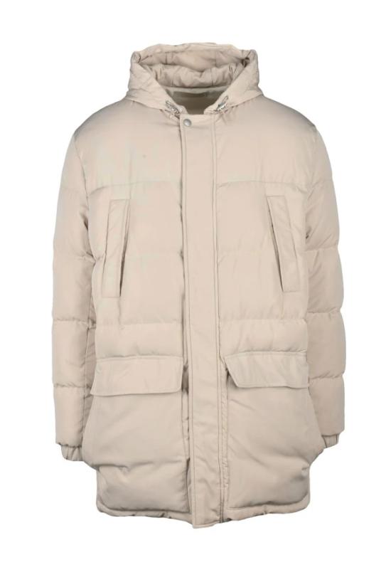  일레븐티 자켓 긴 다운 재킷 (폴리에스터) - 베이지