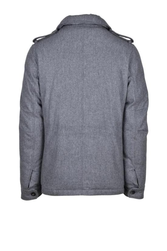  몬테도로 자켓 다운 충전재가 들어간 울 혼방 파카 - 그레이 - MONTEDORO