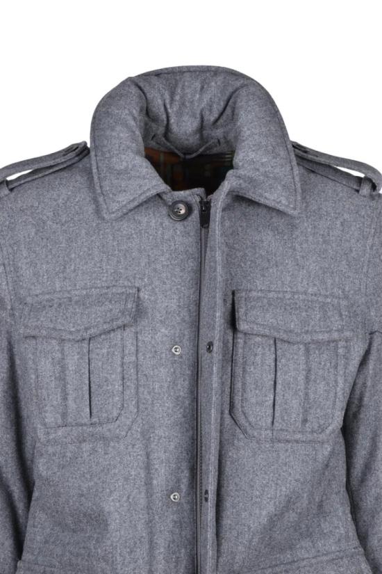  몬테도로 자켓 다운 충전재가 들어간 울 혼방 파카 - 그레이 - MONTEDORO