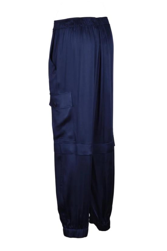  세미쿠튀르 스트레이트 팬츠 카고 새틴 - SEMI-COUTURE