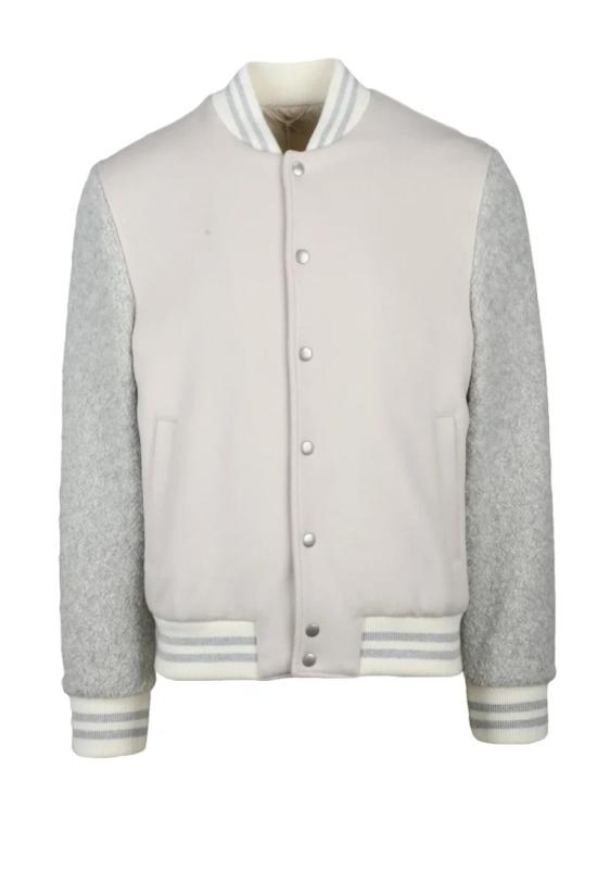  일레븐티 자켓 울 & 캐시미어 소재의 대학 코트 - 그레이/베이지