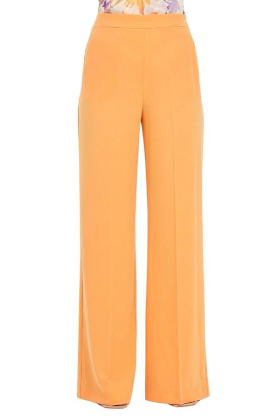  파트리지아페페 스트레이트 팬츠 선명한 오렌지색 와이드 레그 스트레치