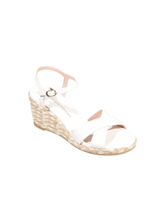 26SS 스튜어트 와이츠먼 샌들 DAYNA ESPADRILLE WDG CREAM White - STUART WEITZMAN