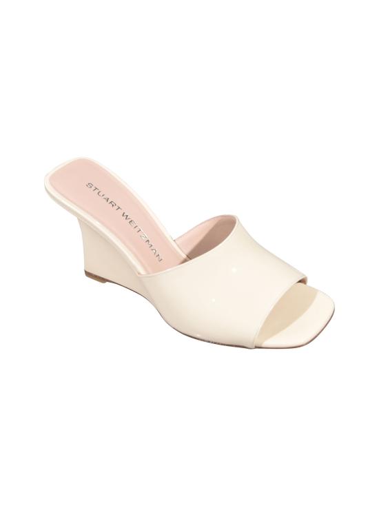 26SS 스튜어트 와이츠먼 뮬/슬리퍼 VINNIE WEDGE MULE 85 LINEN Linen - STUART WEITZMAN