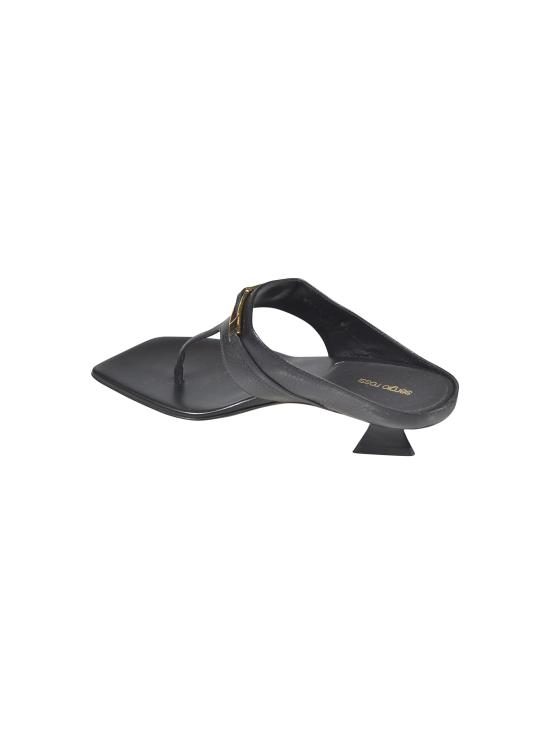 26SS 세르지오로시 뮬/슬리퍼 B14470 MVAN02 1000 130 Black - SERGIO ROSSI