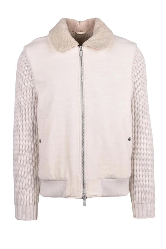  일레븐티 자켓 울 소재 코트 지퍼형 - 베이지색