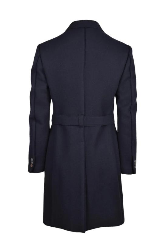  리지오 미리 자켓 울 코트 - 네이비 블루 - MAURIZIO MIRI