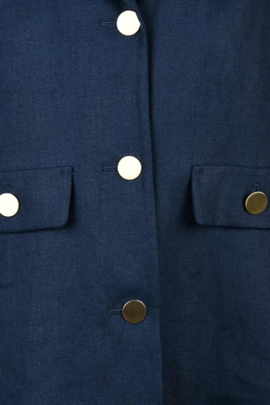 25SS 막스마라 자켓 스트레이트 린넨 재킷 - 블루 - MAX MARA