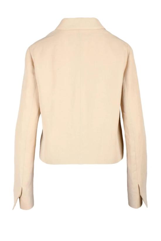 25SS 파비아나 필리피 자켓 베이지색 비스코스 린넨 소재 반팔 재킷 - FABIANA FILIPPI