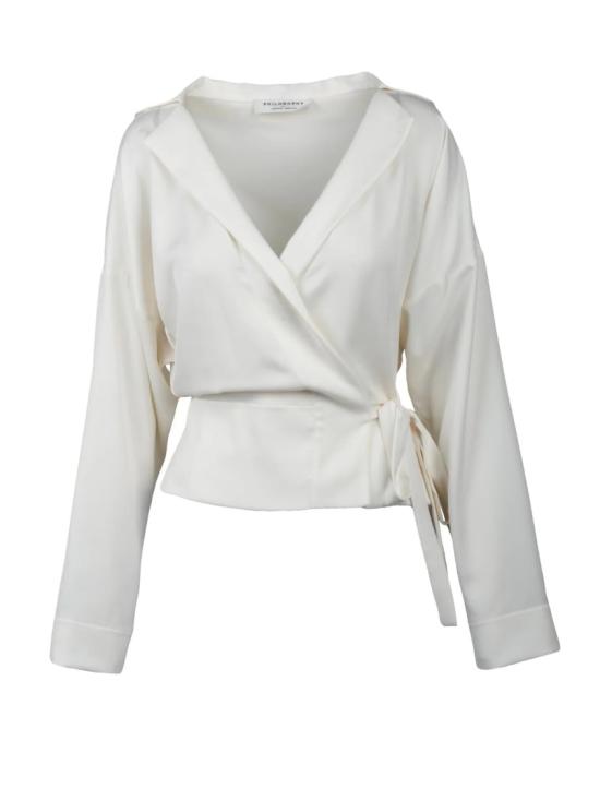 25SS 필로소피 자켓 새틴 로브 재킷 - 화이트