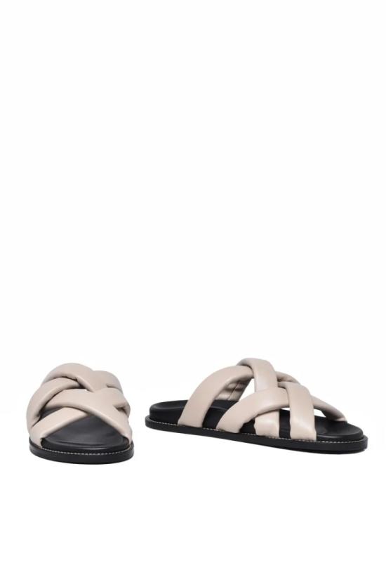 25SS Mm By Max Mara 뮬/슬리퍼 푹신한 크로스 스트랩 슬라이드 - OTHER BRANDS