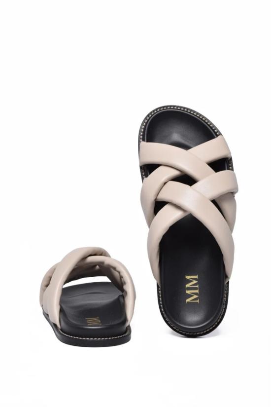 25SS Mm By Max Mara 뮬/슬리퍼 푹신한 크로스 스트랩 슬라이드 - OTHER BRANDS