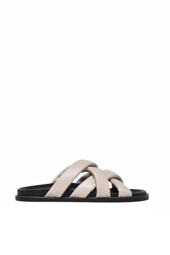 25SS Mm By Max Mara 뮬/슬리퍼 푹신한 크로스 스트랩 슬라이드