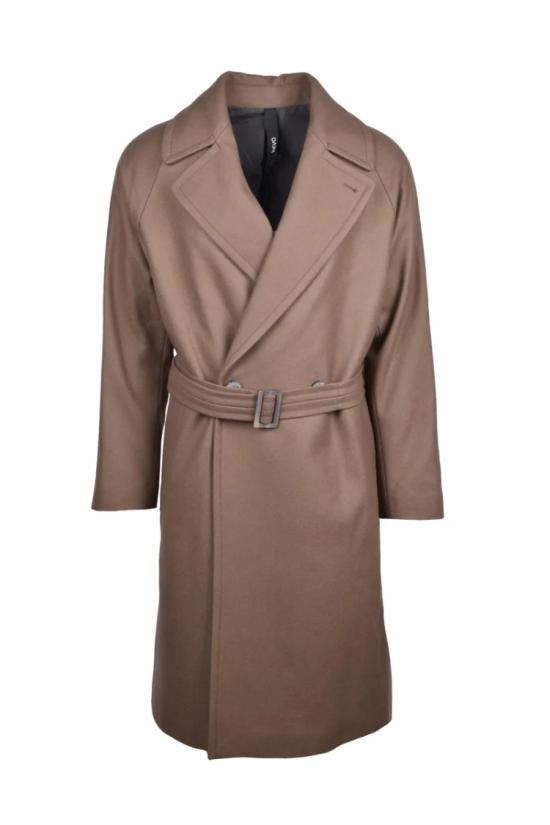  헤보 자켓 구조화되지 않은 코트 - 갈색