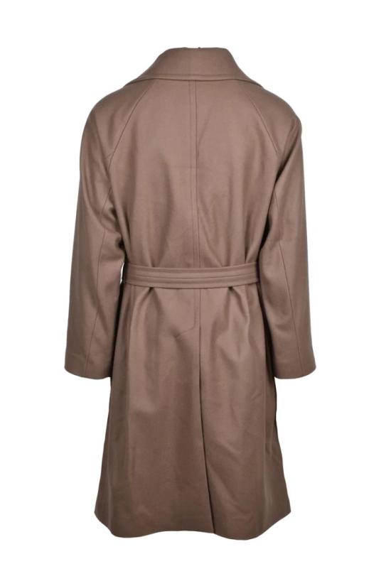  헤보 자켓 구조화되지 않은 코트 - 갈색 - HEVO