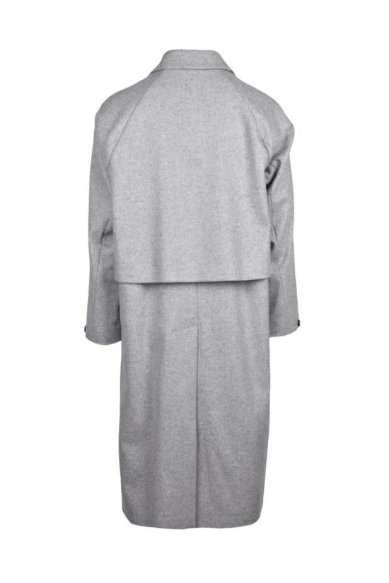  헤보 자켓 구조화되지 않은 코트 - 회색 - HEVO
