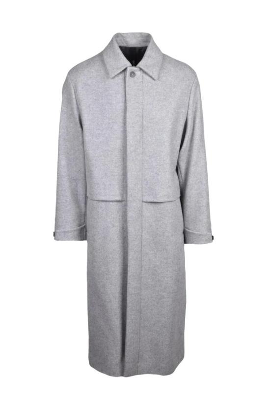  헤보 자켓 구조화되지 않은 코트 - 회색