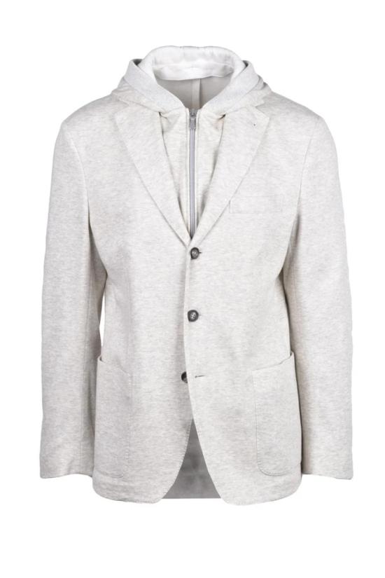  일레븐티 자켓 스웨트셔츠 재킷 버튼 - 라이트 그레이