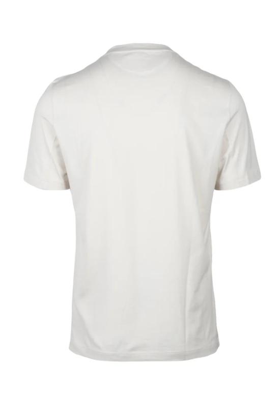 25SS 브루넬로 쿠치넬리 반팔 티셔츠 그래픽 오프화이트 크루넥 티셔츠 - BRUNELLO CUCINELLI