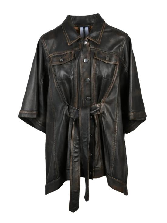 25SS 스워드 6.6.44 자켓 오버사이즈 가죽 망토