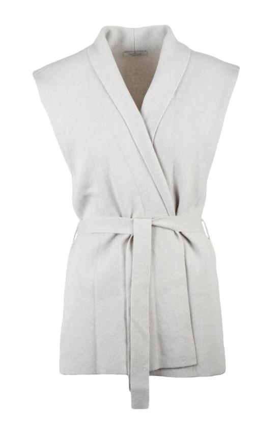  빠니깔레 자켓 울 실크 캐시미어 베스트 - 베이지