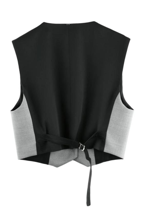  스포트막스 자켓 버진 울 베스트 - 그레이 - SPORTMAX