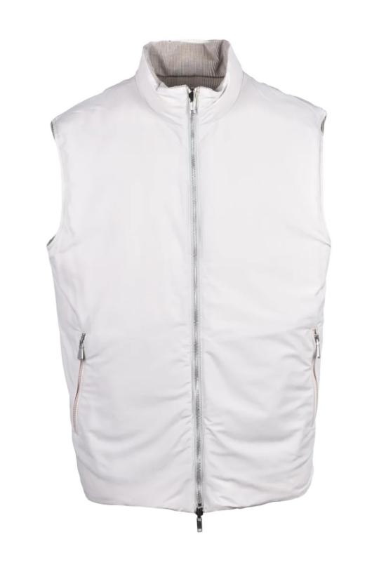  일레븐티 자켓 벨벳 패딩 조끼 - 베이지색 - ELEVENTY