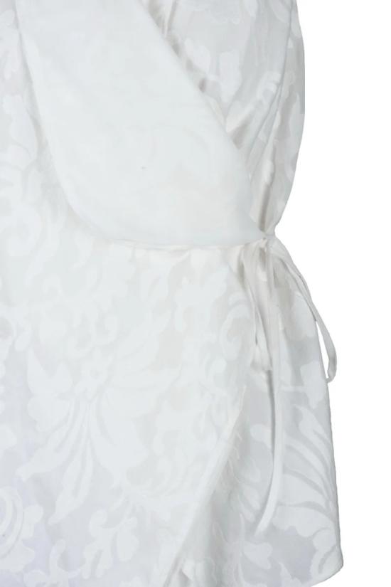 25SS Collection Privee? 자켓 꽃무늬 자카드 디테일 민소매 화이트 베스트 - OTHER BRANDS