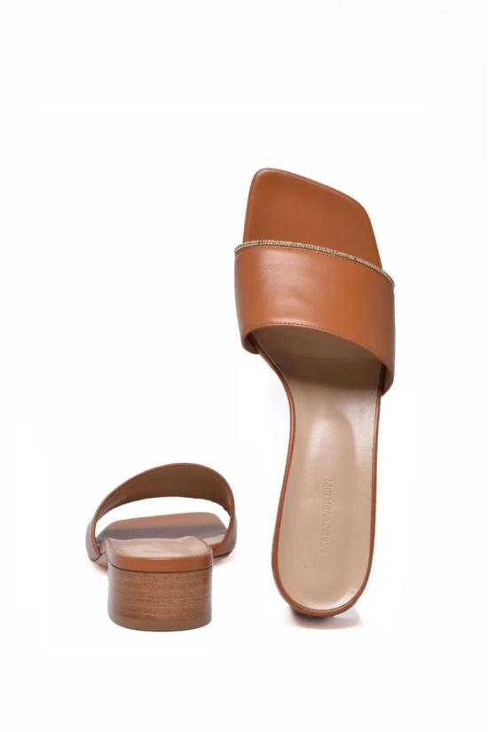 25SS 파비아나 필리피 뮬/슬리퍼 뮬 샌들 - 브라운 - FABIANA FILIPPI