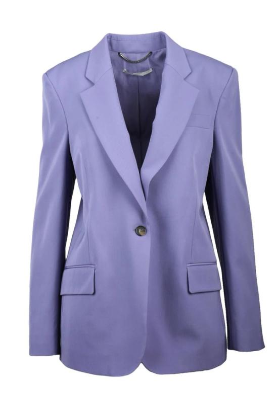  스텔라 맥카트니 자켓 롱 재킷 (울 스트레치 소재) - 라벤더 색상