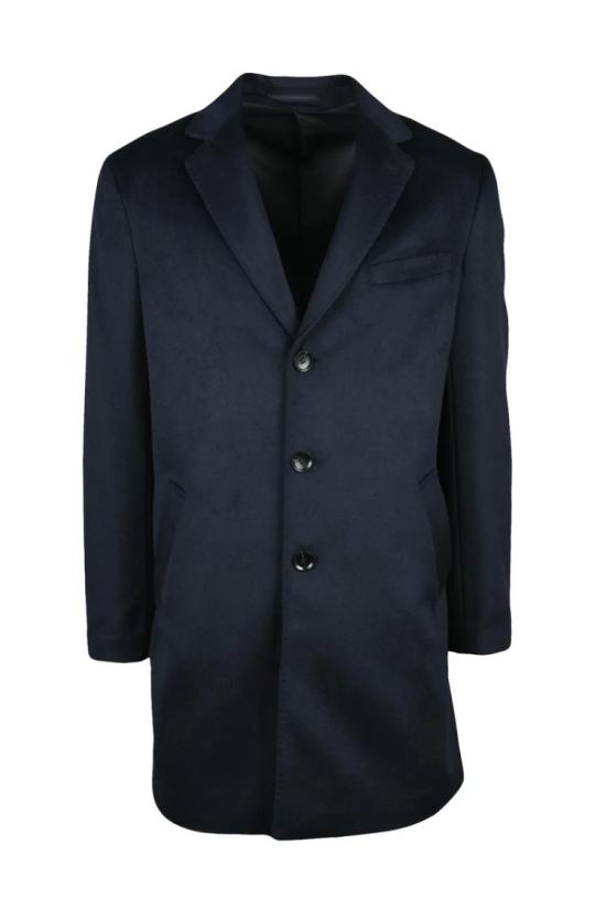  Premier Homme 자켓 노치드 라펠이 있는 맞춤형 회색 코트