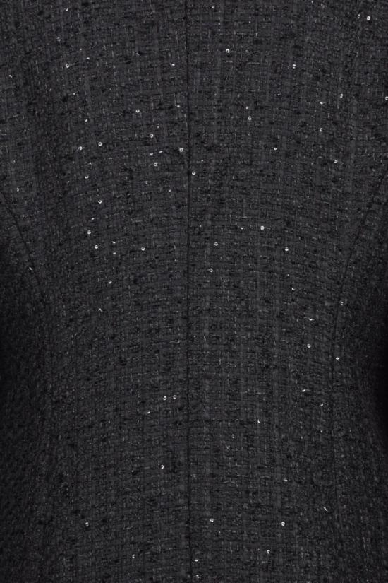 25SS 게스 자켓 블랙 롱 부클 재킷 - GUESS