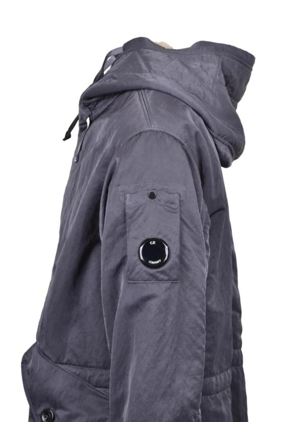  씨피 컴퍼니 자켓 플러시 안감이 있는 긴 회색 재킷 - C.P. COMPANY