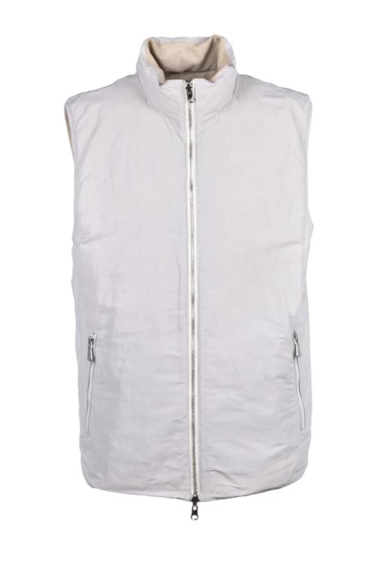  일레븐티 자켓 가죽 조끼 - 베이지색 - ELEVENTY