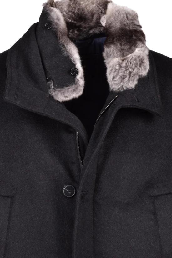  폴앤샤크 자켓 캐시미어 퍼 파카 - 블랙 - PAUL & SHARK